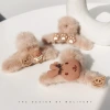 Autumn and winter cartoon plush hair clips, back head updo hair grabber, cute and fashionable clip headwear, girl shark clip hair clips Application Scenario